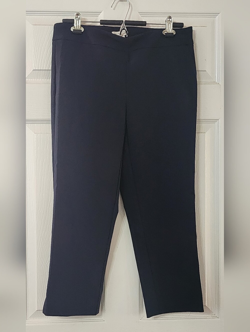 RACHEL ZOE  Navy Straight-Leg Crop Pants 10